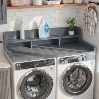 Sunvega Waterproof MDF Washer Dryer Countertop with Non-slip Pads and High Edge