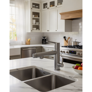 Sunvega Premium Chrome Single Handle Bathroom Faucet with Fountain and Flow Mode