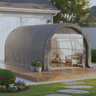 Sunvega Heavy Duty Portable Carport Garage Storage Tent with Large Zippered Door