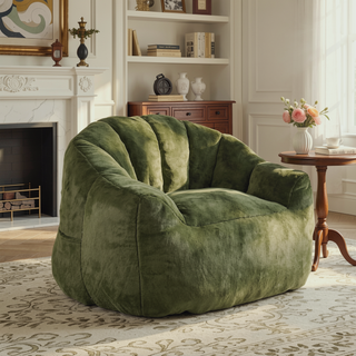 Sunvega Giant High Density Foam Filled Bean Bag Sofa Chair with Armrests