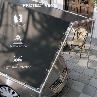 Sunvega Weather-Resistant Carport Replacement Canopy Cover with Ball Bungee Cords