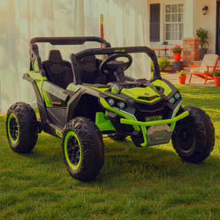 Sunvega 24V Two-Seater Kids Ride On UTV with Remote Control and Four-Wheel Suspension