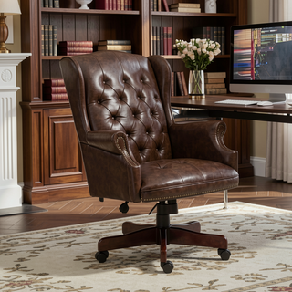 Sunvega Executive Office Chair with High Back Reclining and Thick Padded PU Leather