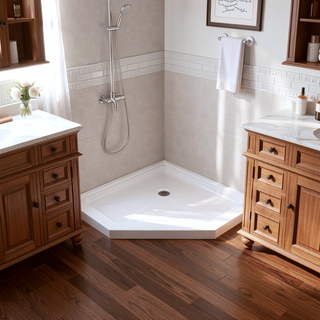 Sunvega ABS Neo-Angle Shower Base 36x36 Inch with Anti-Skid Surface