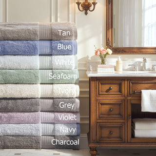 Sunvega GOTS Certified 650GSM Organic Long Staple Cotton 6 Piece Towel Set