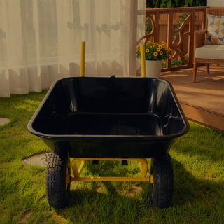 Sunvega Two-Wheeled Garden Cart with 10-Inch Pneumatic Wheels for Easy Handling