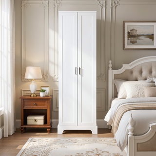 Sunvega Two Door Storage Cabinet with Adjustable Shelf Made of MDF Board for Bathroom