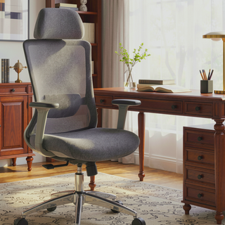 Sunvega High Back Ergonomic Office Chair with Dynamic Lumbar Support and Adjustable Headrest