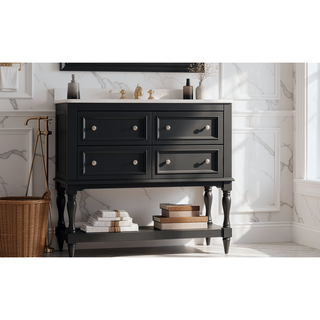Sunvega 36 Inch Freestanding Vanity Cabinet with Sink Combo and 4 Drawers