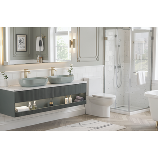 Sunvega 24x14 Inch White Oval Acrylic Above Counter Bathroom Vessel Sink