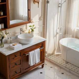 Sunvega Modern Safety Design Bathroom Hardware Set with Hidden Mounting Holes