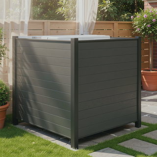 Sunvega Outdoor Privacy Screen with Metal Stakes for Garden Backyard and Patio