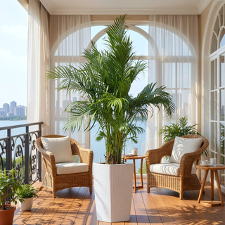 Sunvega 2 Pack Tall 21.7 Inch Crack-Resistant UV-Resistant Matte Planter Box for Indoor Outdoor