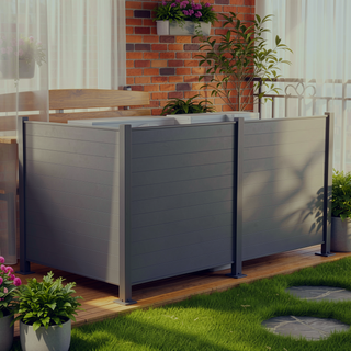 Sunvega Outdoor Privacy Screen with Metal Stakes for Garden Backyard and Patio