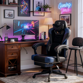 Sunvega Ergonomic Gaming Chair with Footrest and Lumbar Support for Adults Heavy People