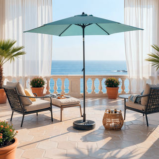 Sunvega 15-Foot Rectangular Outdoor Umbrella with Crank for Patio and Garden