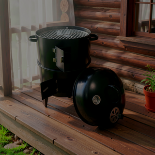 Sunvega Vertical Charcoal Grill with 360 Heating and Oil Fume Reduction