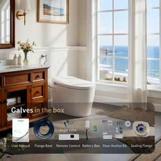 Sunvega Smart Toilet With Auto Open Close Lid Heated Seat And Bidet Wash Modes