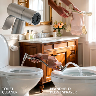 Sunvega Handheld Bidet Sprayer with 304 Stainless Steel Nozzle and 360 Pivot