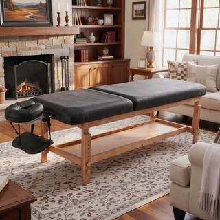 Sunvega Professional PU Leather Massage Table with Adjustable Height and Waterproof Surface