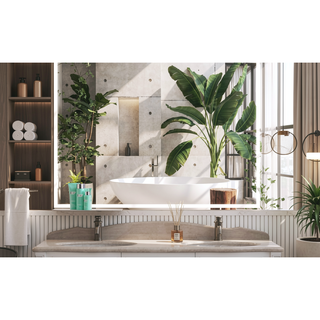 Sunvega 30x36 Inch LED Bathroom Vanity Mirror with Anti-Fog Touch Switch and Memory