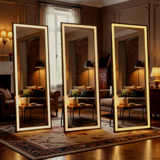 Sunvega Super Bright Dimmable LED Full Length Mirror with Shatterproof HD Glass