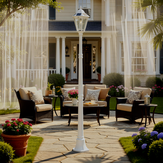 Sunvega Solar Outdoor Vintage Street Lamp Post Light with Motion Sensor for Garden