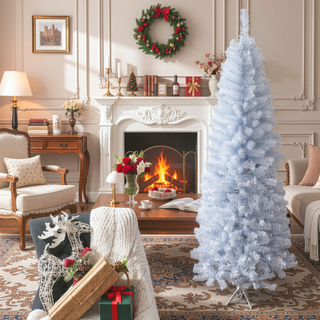 Sunvega 6ft Unlit Slim Artificial Christmas Tree with 618 Realistic Tips