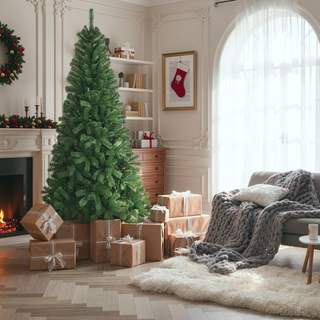 Sunvega 6FT Artificial Christmas Tree with 500 PVC Tips for Full Green Holiday