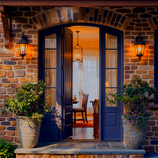 Sunvega Vintage Wall-Mounted Outdoor Lantern Light with Black Metal Sconce and Frosted Glass