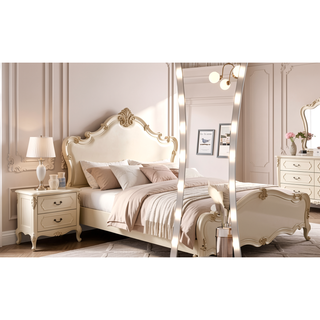 Sunvega Hollywood Full Length Floor Mirror with 3 Color Modes for Dressing Room