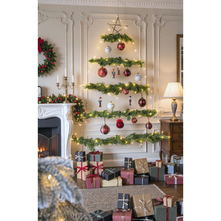 Sunvega Glass Glitter Painted Christmas Ball Ornaments Set of 12 for Holiday Decor