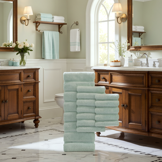 Sunvega Soft Fade Resistant Non Skid Bath Rug with High Low Stripe Design