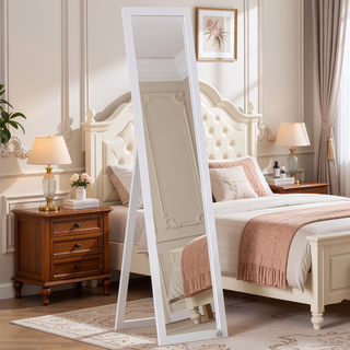 Sunvega Full Length Freestanding or Wall Mounted Dress Mirror with Solid Construction