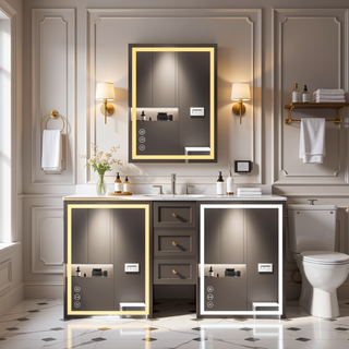 Sunvega 32x24 Inch IP54 Waterproof Anti-Fog LED Bathroom Vanity Mirror