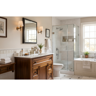 Sunvega Smart Touch Button Controlled Multi-Functional Bathroom Vanity LED Mirror