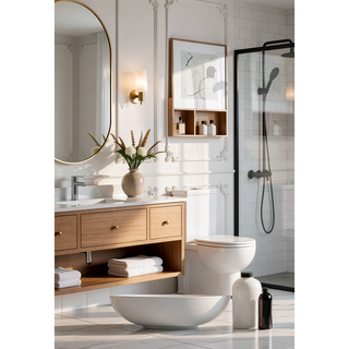 Sunvega 20x30 Inch Black Arched Wall Mirror with Anti-Rust Aluminum Frame