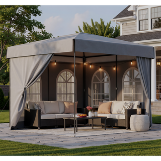 Sunvega Pop Up Gazebo Canopy Tent with Sidewalls and Waterproof Cover for Outdoor