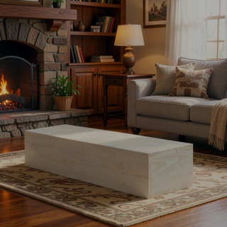 Sunvega Fir Wood Wall Mounted Fireplace Mantel Shelf with Flat Surface for Home Decor