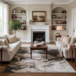 Sunvega Abstract Non-Shedding Stain Resistant Area Rug for Living Room and Bedroom