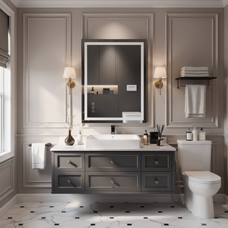 Sunvega 32x24 Inch IP54 Waterproof Anti-Fog LED Bathroom Vanity Mirror
