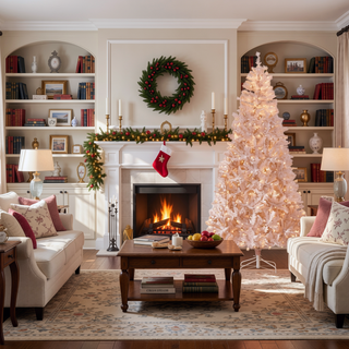 Sunvega 7.5-Foot Prelit Douglas Fir Artificial Christmas Tree with 500 Warm White LED Lights