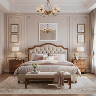 Sunvega Dark Brown Tufted Polyurethane Upholstered King Size Bed Frame