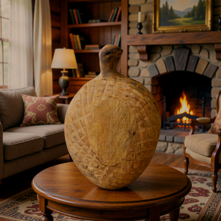 Sunvega 12x4 Inch Mango Wood Round Decorative Bowl with Natural Knots