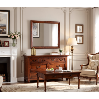 Sunvega Dark Brown Tufted Polyurethane Upholstered King Size Bed Frame
