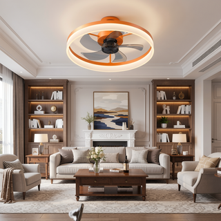 Sunvega Dimmable LED Ceiling Fan with Light for Modern Bedroom Living Room