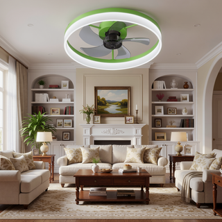 Sunvega Dimmable LED Ceiling Fan with Light for Modern Bedroom Living Room