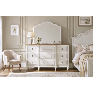 Sunvega Elegant Shaped Mirror with Cement Finish and Durable Mindi Veneer Frame