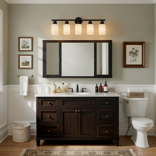 Sunvega Matte Black Wall Sconce with White Glass Shades for Bedroom Living Room