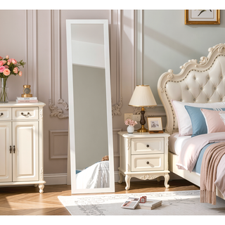 Sunvega Full Length Freestanding or Wall Mounted Dress Mirror with Solid Construction